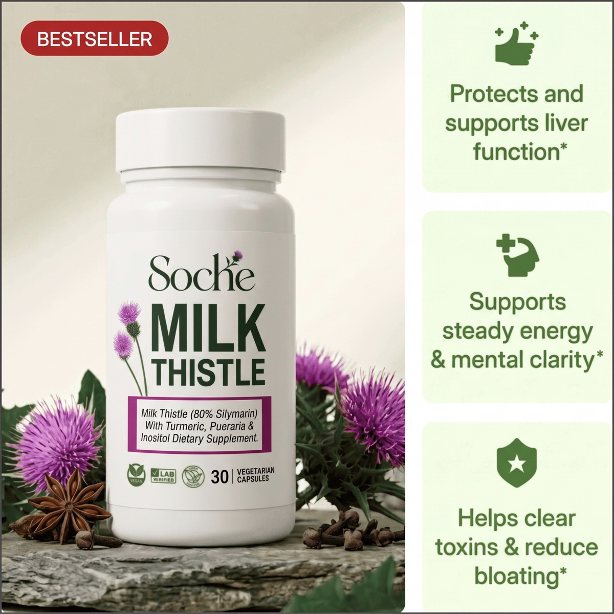 Soche® Liver Restoring Milk Thistle Support